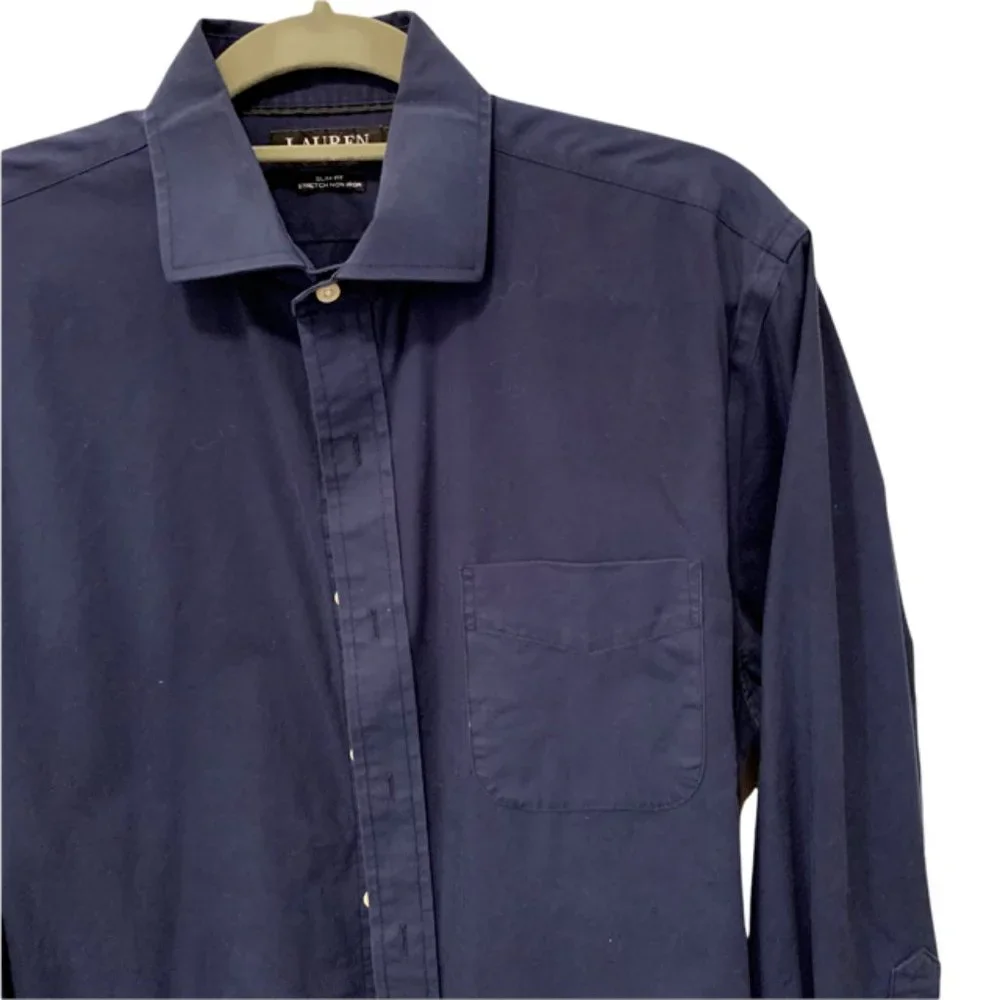 Navy Ralph Lauren Black Label Dress Shirt - Picture 4 of 6